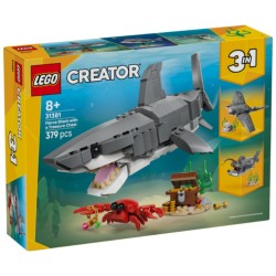 LEGO Creator 3en1 :  Feroz Tiburón con Cofre del Tesoro
