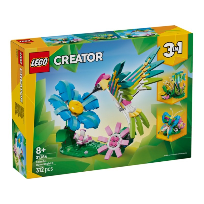 LEGO Creator 3en1 : Fauna Salvaje: Colibrí de Colores (31384)