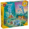 LEGO Creator 3en1 : Animales Marinos: Hermosos Delfines (31385)