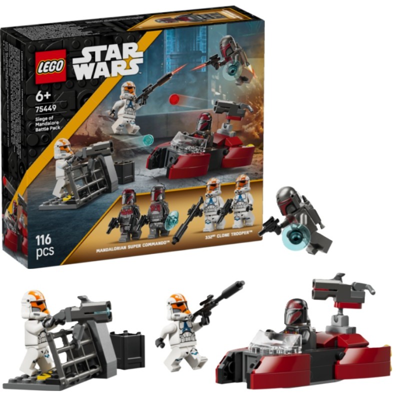 LEGO Star Wars : Pack de Combate: Asedio de Mandalorianos y soldados clon de la 332