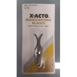 XACTO : CUCHILLAS TALLAR concavas 2 unidades