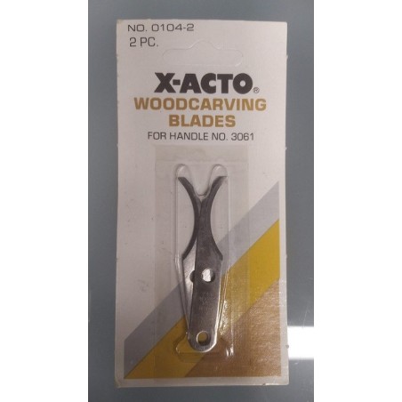 XACTO : CUCHILLAS TALLAR concavas 2 unidades