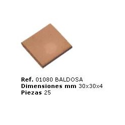DOMUS KITS :  BALDOSA ROJA 1:10 (25 unidades)
