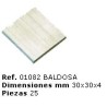 DOMUS KITS :  BALDOSA BLANCA 1.10 ( 25 unidades )