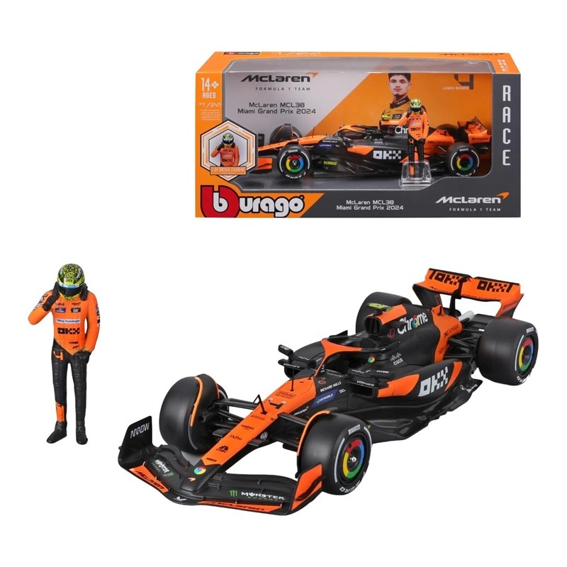 BURAGO : MCLAREN F1 MCL38 2024 L.NORRIS  ESCALA 1:24