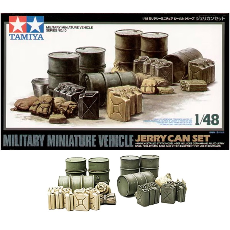 TAMIYA: SET JERRY CAN  escala 1:48