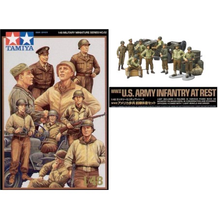 TAMIYA: INFANTERIA EEUU DE DESCANSO escala 1:48