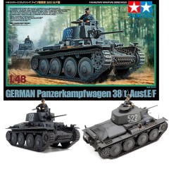 TAMIYA: GERMAN PANZER 38(T) AUSF. EF   escala 1:48