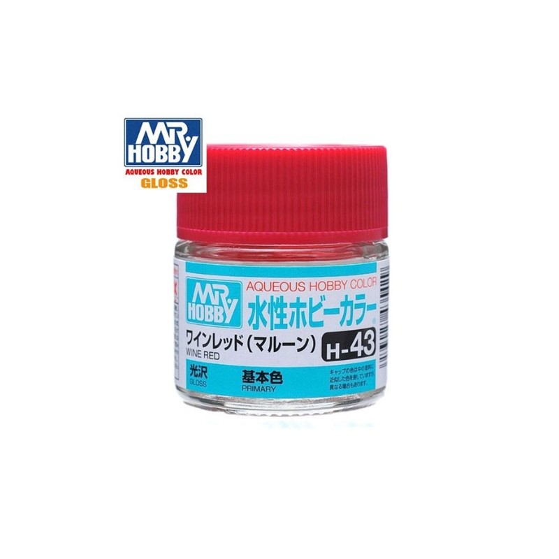 MR HOBBY : ROJO VINO 10 ml Acrilico