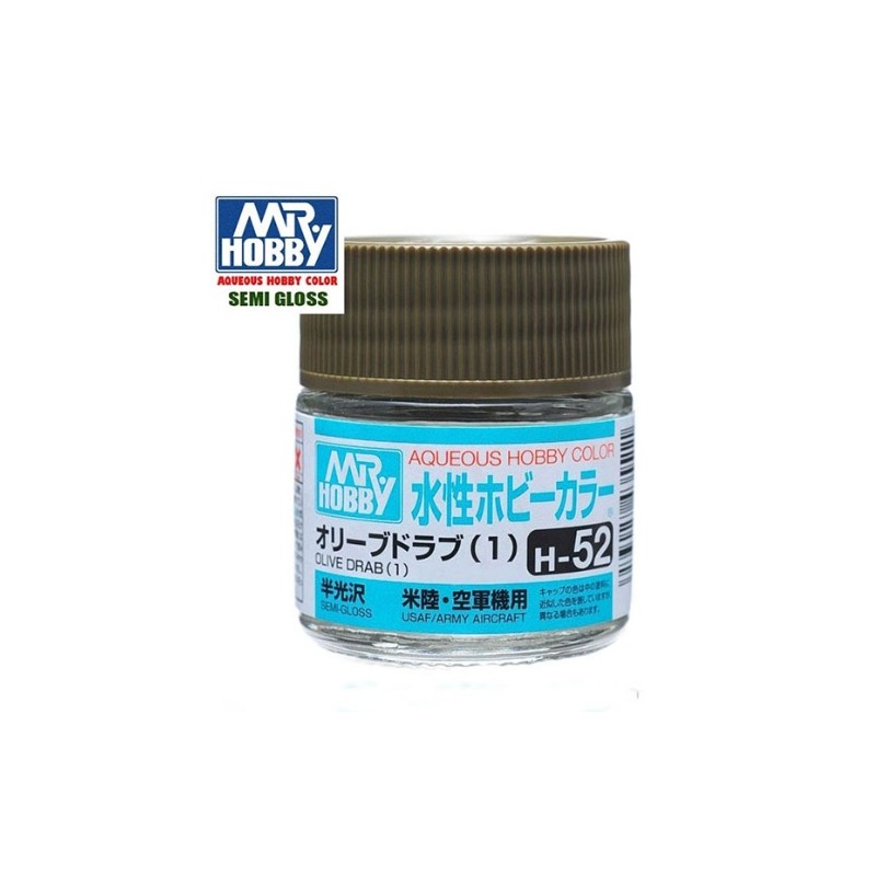 MR HOBBY : VERDE OLIVA GRISACEO  10 ml Acrilico