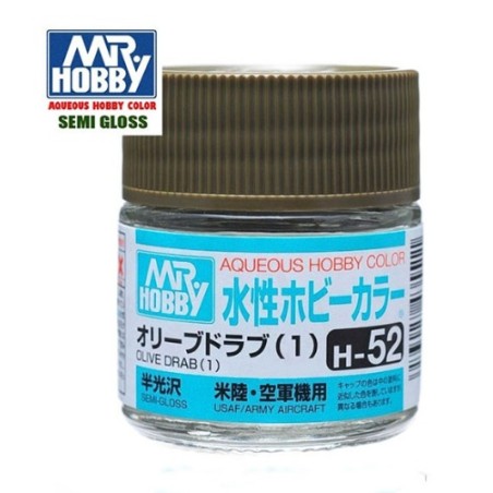 MR HOBBY : VERDE OLIVA GRISACEO  10 ml Acrilico