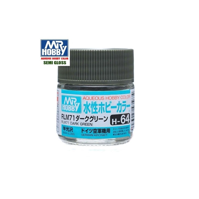 MR HOBBY : DARK GREEN RLM71  10 ml Acrilico