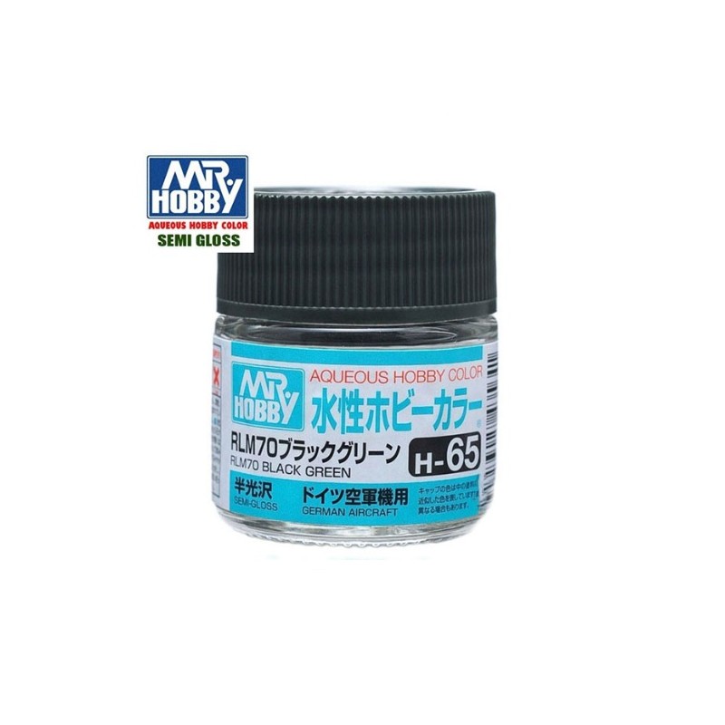 MR HOBBY : BLACK GREEN  RLM70  10 ml Acrilico