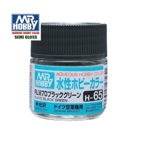 MR HOBBY : BLACK GREEN  RLM70  10 ml Acrilico