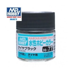 MR HOBBY : TIRE BLACK MATE - NEGRO NEUMATICOS   10 ml Acrilico