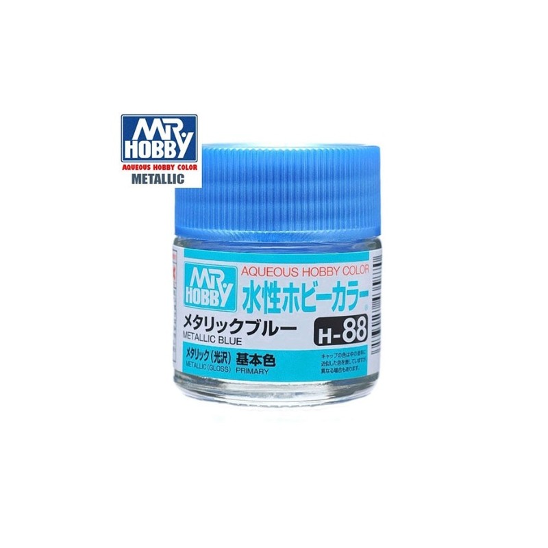 MR HOBBY : AZUL METALICO BRILLO 10 ml Acrilico