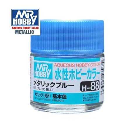 MR HOBBY : AZUL METALICO BRILLO 10 ml Acrilico