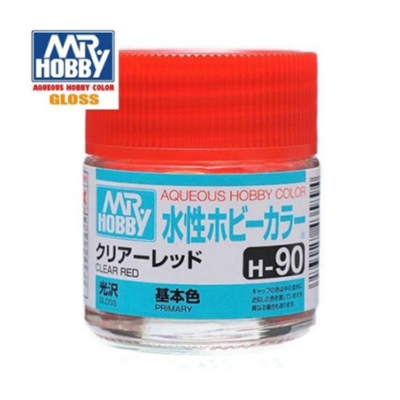 MR HOBBY : CLEAR RED  10 ml Acrilico