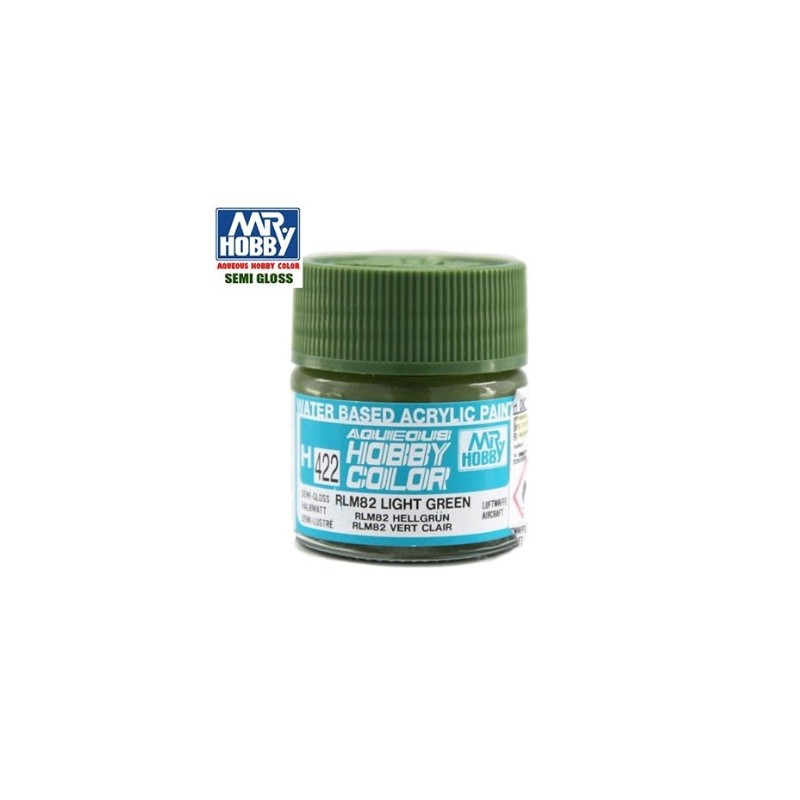 MR HOBBY : LIGHT GREEN  RLM82  10 ml Acrilico