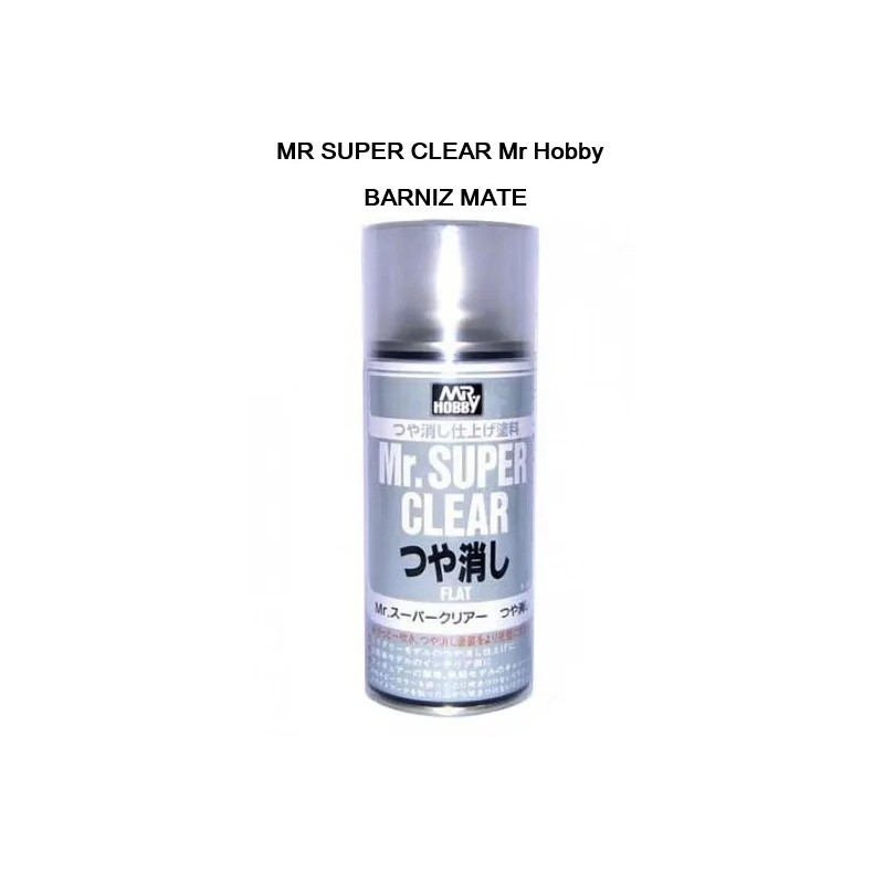 MR HOBBY : SUPER CLEAR FLAT 170 ml BARNIZ MATE