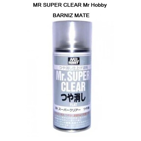 MR HOBBY : SUPER CLEAR FLAT 170 ml BARNIZ MATE