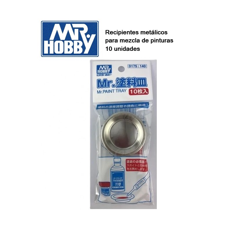 MR HOBBY : PAINT TRAY 10 unidades