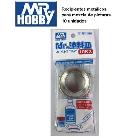 MR HOBBY : PAINT TRAY 10 unidades
