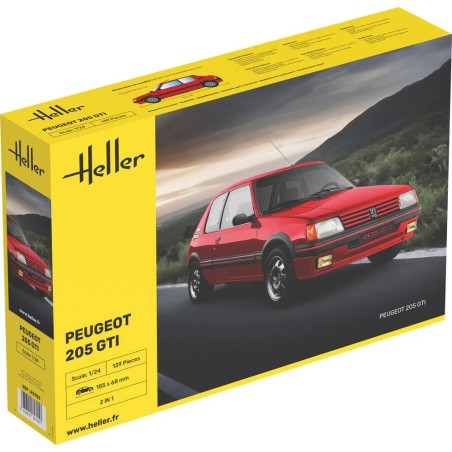 HELLER : KIT PEUGEOT 205 GT  escala 1:24