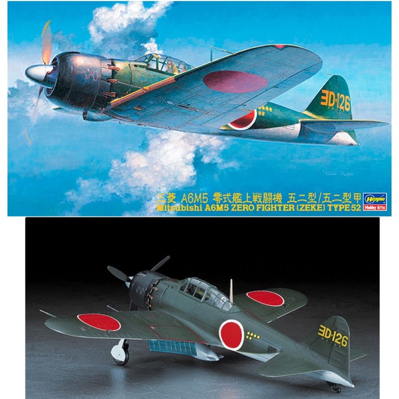 HASEGAWA : MITSUBISHI ZERO A6M5   escala 1:48