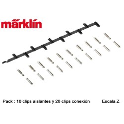 MARKLIN : 20 BRIDAS UNION + 10 DE AISLAMIENTO escala Z