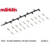 MARKLIN : 20 BRIDAS UNION + 10 DE AISLAMIENTO escala Z