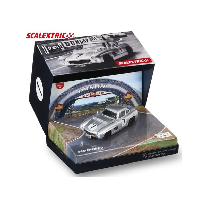 SCALEXTRIC ORIGINAL : Mercedes 300 SL Coupe 24 h LeMans 56   Escala 1:32