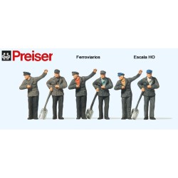 PREISER : FERROVIARIOS   escala HO