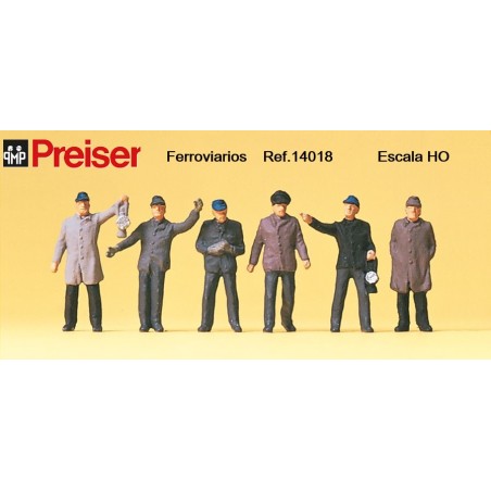 PREISER : FERROVIARIOS   escala HO