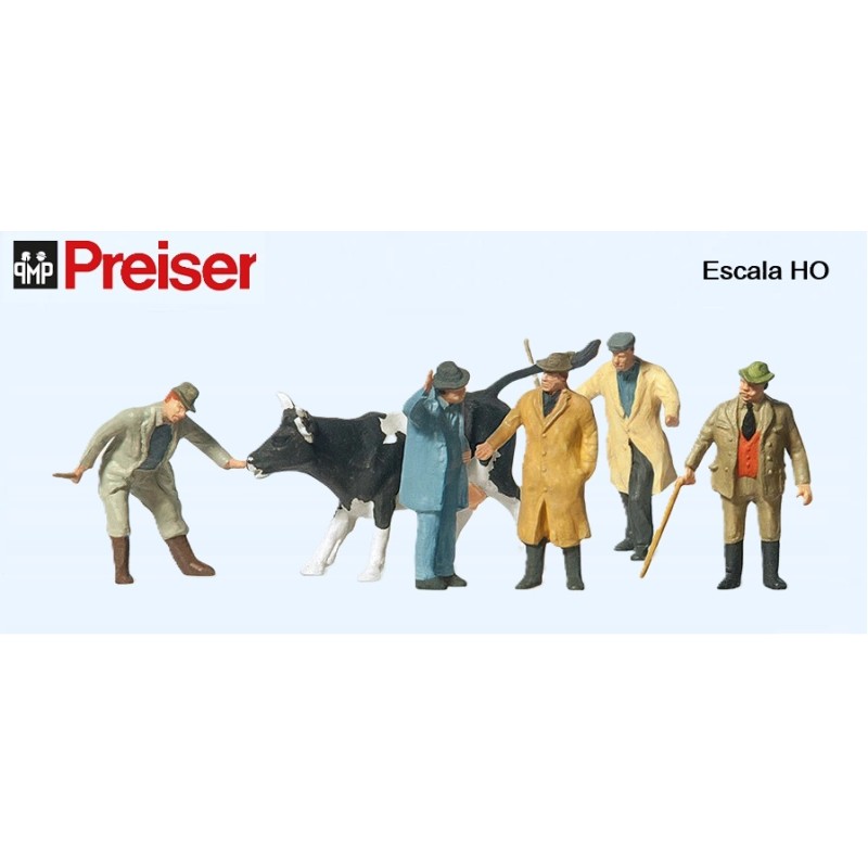 PREISER : COMERCIANTES DE GANADO  escala HO