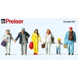 PREISER : VIAJEROS ANDANDO  escala HO