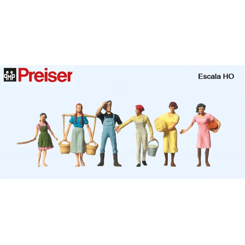 PREISER : CAMPESINOS  escala HO