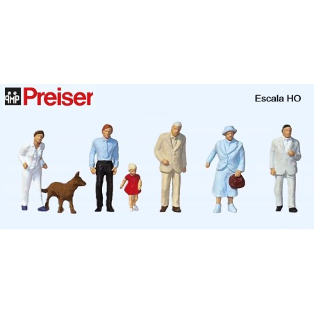 PREISER : FIGURAS PASEANTES  escala HO