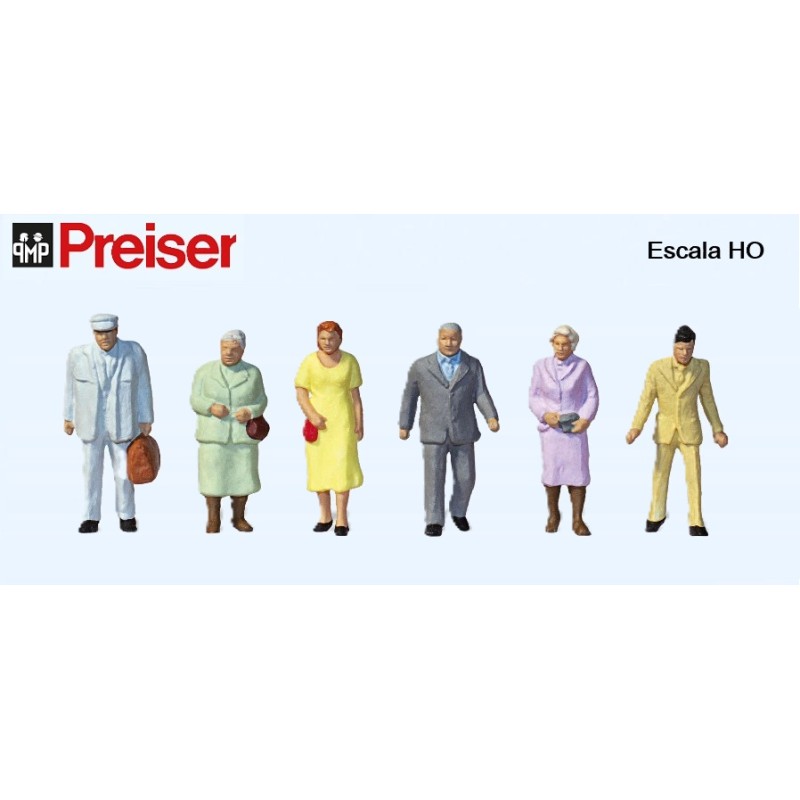 PREISER : FIGURAS PEATONES  escala HO