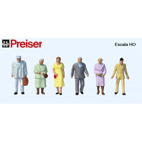 PREISER : FIGURAS PEATONES  escala HO