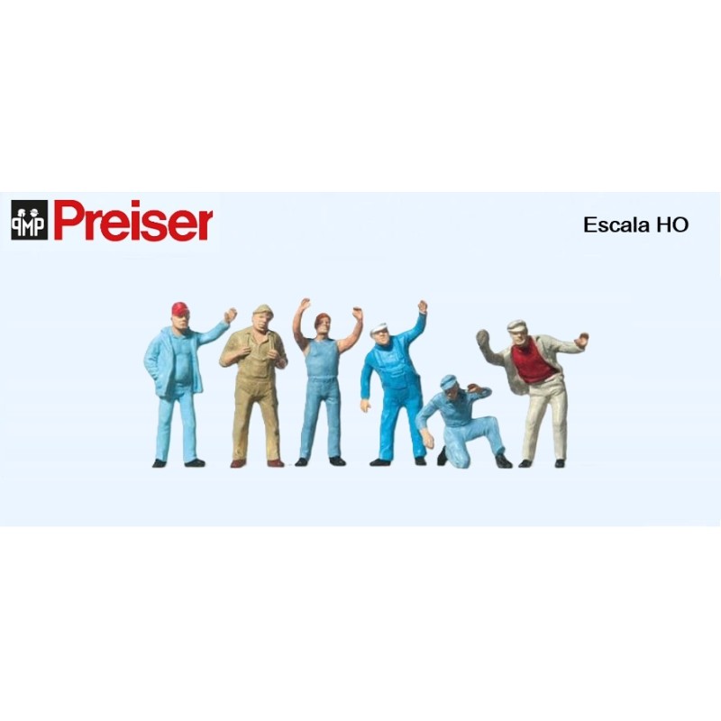 PREISER : FIGURAS OPERARIOS  escala HO