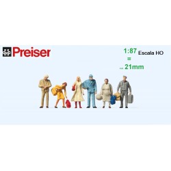 PREISER : FIGURAS VIAJEROS  escala HO