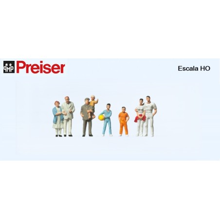 PREISER : FIGURAS ESPECTADORES  escala HO