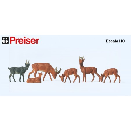 PREISER : CIERVOS  escala HO
