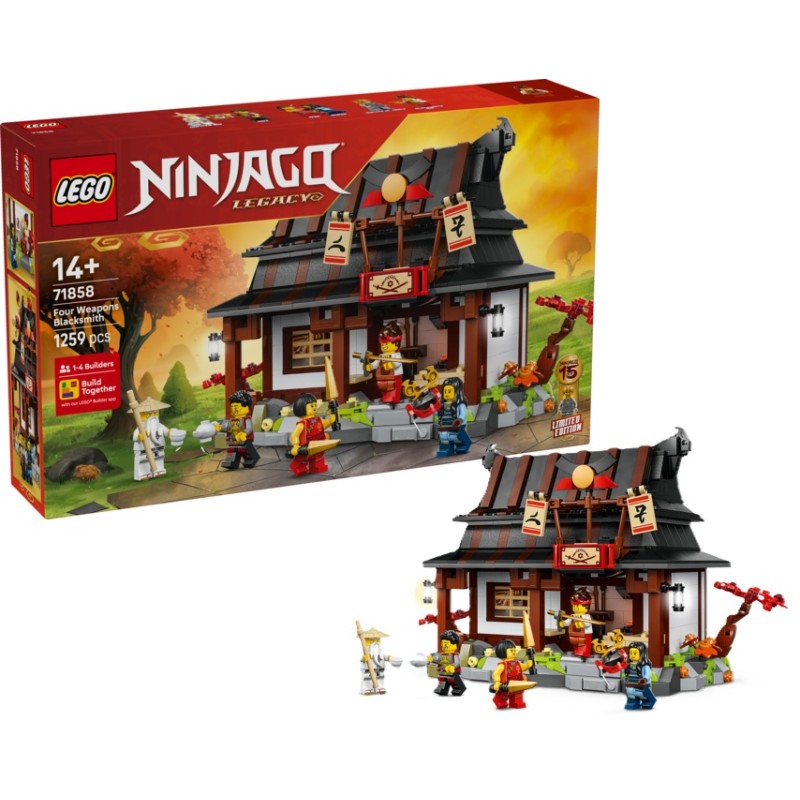 LEGO NINJAGO Herrería Cuatro Armas: 15 Aniversario (71858)
