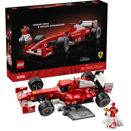 LEGO ICONS : Ferrari F2004 y Michael Schumacher (11375)