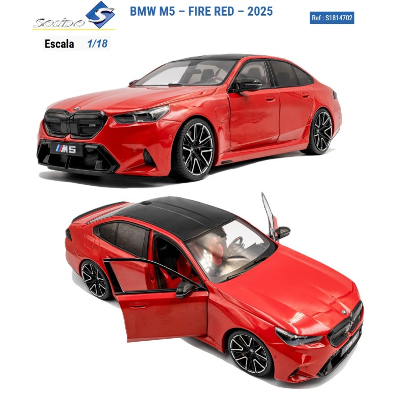 SOLIDO : BMW M5 FIRE 2025  escala 1:18