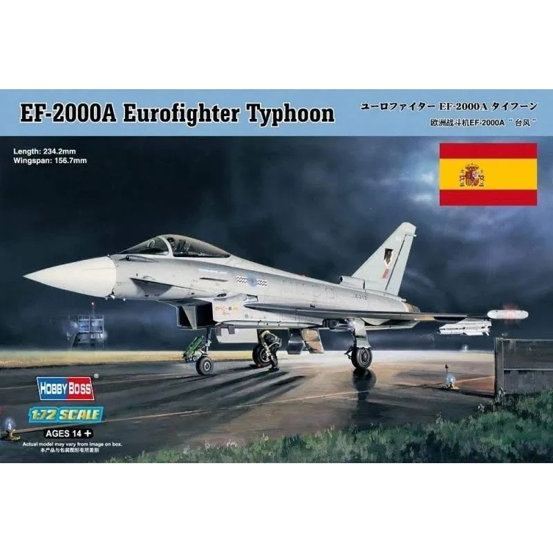HOBBY BOSS : EF-2000 A  EUROFIGHTER TYPHOON ESPAÑOL  escala 1:72