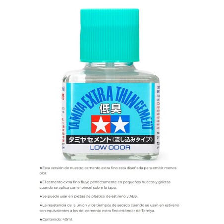 TAMIYA : Pegamento Extra Thin Low Odor