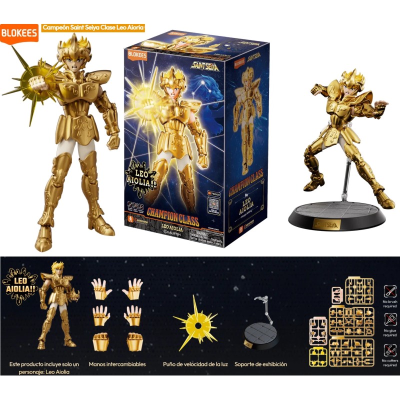 BLOKEES : FIGURA CHAMPION CLASS SAINT SEIYA : LEO AIORIA